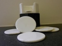 Handicraft-Set of Marble Statuario Coasters - Made in Italy